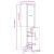 Dulap de farmacie, lemn vechi, 30x41x144,5 cm, lemn prelucrat GartenMobel Dekor