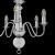 Candelabru, argintiu, 5 becuri E14 GartenMobel Dekor