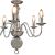 Candelabru, argintiu, 5 becuri E14 GartenMobel Dekor