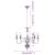 Candelabru, argintiu, 5 becuri E14 GartenMobel Dekor