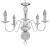 Candelabru, argintiu, 5 becuri E14 GartenMobel Dekor