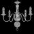 Candelabru, argintiu, 5 becuri E14 GartenMobel Dekor