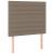 Tăblii de pat, 2 buc, gri taupe, 80x5x78/88 cm, textil GartenMobel Dekor