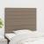 Tăblii de pat, 2 buc, gri taupe, 80x5x78/88 cm, textil GartenMobel Dekor