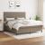 Pat box spring cu saltea, gri taupe, 160x200 cm material textil GartenMobel Dekor