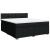 Pat box spring cu saltea, negru, 180x200 cm, catifea GartenMobel Dekor