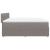 Pat box spring cu saltea, gri taupe, 200x200 cm, textil GartenMobel Dekor