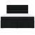 Pat box spring cu saltea, negru, 180x200 cm, catifea GartenMobel Dekor
