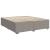 Pat continental cu saltea, gri taupe, 180x200 cm, textil GartenMobel Dekor