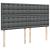Pat box spring cu saltea, gri închis, 200x200 cm, textil GartenMobel Dekor