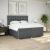 Pat box spring cu saltea, gri închis, 200x200 cm, textil GartenMobel Dekor