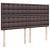 Pat box spring cu saltea, maro închis, 200x200 cm, textil GartenMobel Dekor