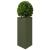 Jardiniere grădină, 2 buc., verde, 40x34,5x70cm, oțel, triunghi GartenMobel Dekor