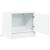Noptiere montate pe perete cu lumini LED, 2 buc., alb GartenMobel Dekor