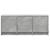 Dulap TV cu LED, gri beton, 97x34x40 cm, lemn prelucrat GartenMobel Dekor