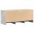 Dulap TV cu LED, gri beton, 97x34x40 cm, lemn prelucrat GartenMobel Dekor