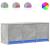 Dulap TV cu LED, gri beton, 97x34x40 cm, lemn prelucrat GartenMobel Dekor