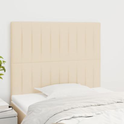 Tăblii de pat, 2 buc, crem, 90x5x78/88 cm, textil GartenMobel Dekor