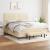 Pat continental cu saltea, crem, 180x200 cm, textil GartenMobel Dekor