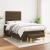 Pat box spring cu saltea, maro închis, 120x200 cm, textil GartenMobel Dekor