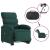 Fotoliu electric masaj rabatabil / ridicare verde închis textil GartenMobel Dekor
