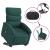 Fotoliu electric masaj rabatabil / ridicare verde închis textil GartenMobel Dekor