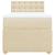 Pat box spring cu saltea, crem, 90x200 cm, textil GartenMobel Dekor