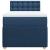 Pat box spring cu saltea, albastru, 90x200 cm, textil GartenMobel Dekor