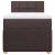 Pat box spring cu saltea, maro închis, 90x200 cm, textil GartenMobel Dekor