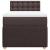 Pat box spring cu saltea, maro închis, 90x200 cm, textil GartenMobel Dekor