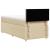 Pat box spring cu saltea, crem, 90x200 cm, textil GartenMobel Dekor