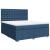 Pat box spring cu saltea, albastru, 180x200 cm, material textil GartenMobel Dekor