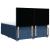Pat box spring cu saltea, albastru, 180x200 cm, material textil GartenMobel Dekor