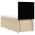 Pat box spring cu saltea, crem, 90x200 cm, textil GartenMobel Dekor