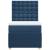 Pat box spring cu saltea, albastru, 90x200 cm, textil GartenMobel Dekor