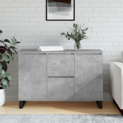 Servantă, gri beton, 104x35x70 cm, lemn prelucrat GartenMobel Dekor