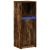 Dulap cu LED, stejar fumuriu, 38x34x100 cm, lemn prelucrat GartenMobel Dekor