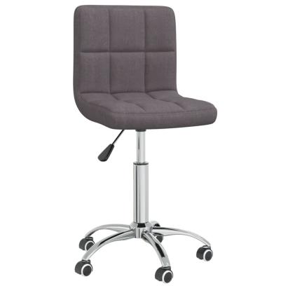 Scaun de bucătărie pivotant, gri taupe, material textil GartenMobel Dekor