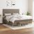 Pat box spring cu saltea, gri taupe, 160x200 cm material textil GartenMobel Dekor