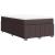 Pat box spring cu saltea, maro închis, 120x200 cm, textil GartenMobel Dekor