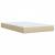 Pat box spring cu saltea, crem, 120x200 cm, textil GartenMobel Dekor