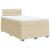 Pat box spring cu saltea, crem, 120x200 cm, textil GartenMobel Dekor