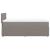 Pat box spring cu saltea, gri taupe, 90x200 cm, textil GartenMobel Dekor