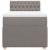 Pat box spring cu saltea, gri taupe, 100x200 cm, textil GartenMobel Dekor