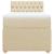 Pat box spring cu saltea, crem, 100x200 cm, textil GartenMobel Dekor
