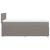 Pat box spring cu saltea, gri taupe, 90x200 cm, textil GartenMobel Dekor