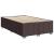 Pat box spring cu saltea, maro închis, 120x200 cm, textil GartenMobel Dekor