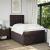 Pat box spring cu saltea, maro închis, 120x200 cm, textil GartenMobel Dekor