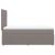 Pat box spring cu saltea, gri taupe, 90x200 cm, textil GartenMobel Dekor