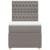 Pat box spring cu saltea, gri taupe, 90x200 cm, textil GartenMobel Dekor